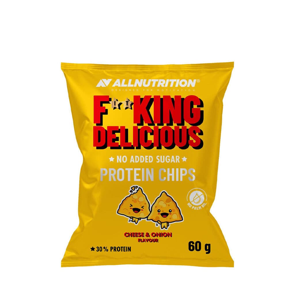 Allnutrition Fitking Delicious Protein Chips, Cheese and Onion – 60g