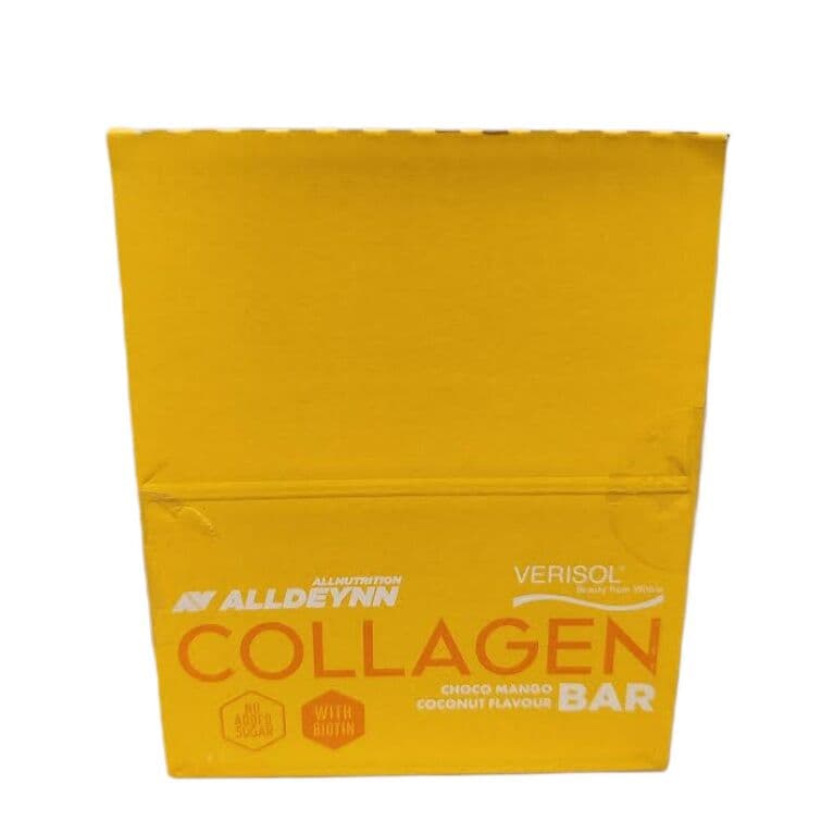 Allnutrition – Alldeynn Collagen Bar, Choco Mango Coconut – 24 x 40g