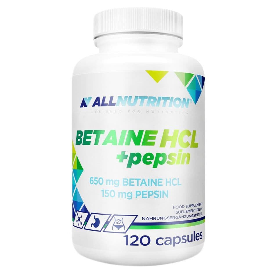 Allnutrition - Betaine HCl + Pepsin - 120 caps (EAN 5902837765204)