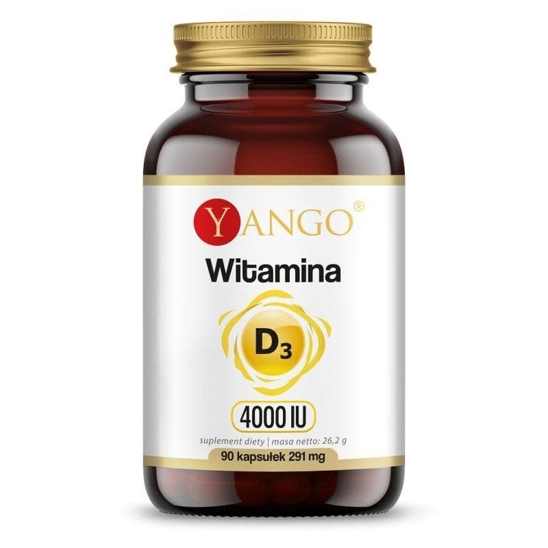 YANGO Vitamin D3, 4000 IU, 100 mcg (90 caps)