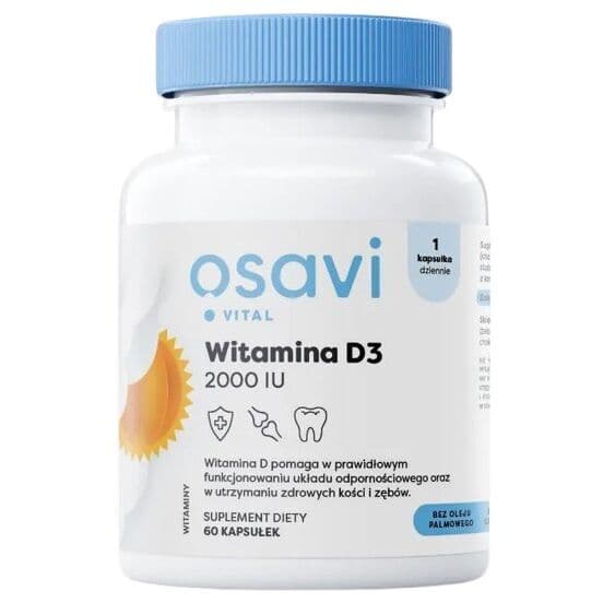 OSAVI Vitamin D3, 2000IU (60 caps)