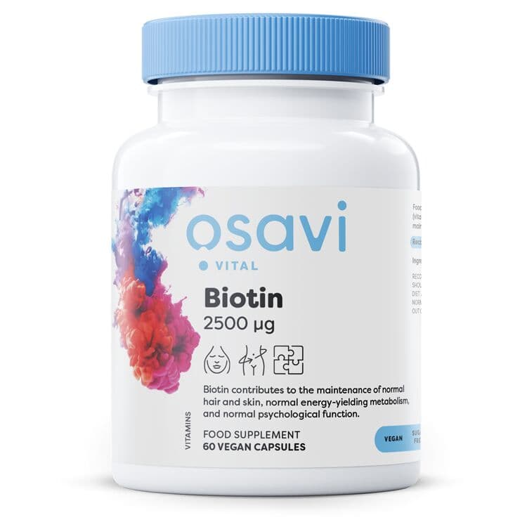 Biotin, 2500mcg – 60 vegan caps
