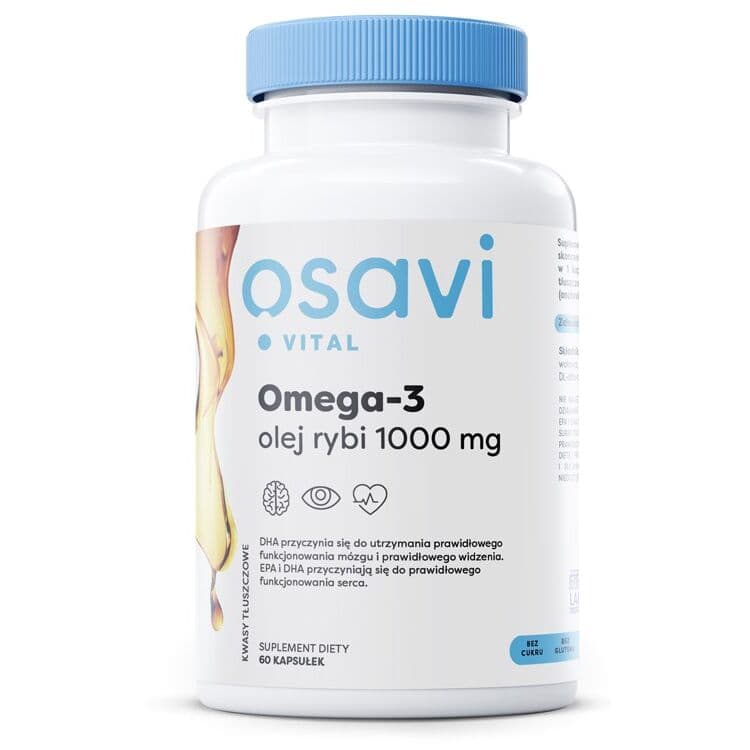OSAVI Omega-3 fish oil, 1000 mg (60 caps)