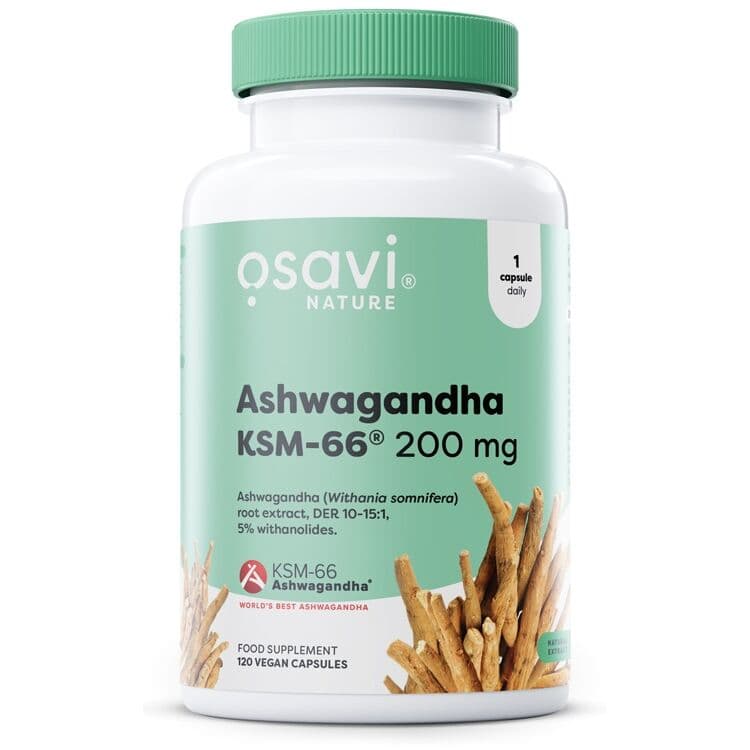 Ashwagandha KSM-66, 200mg – 120 vegan caps