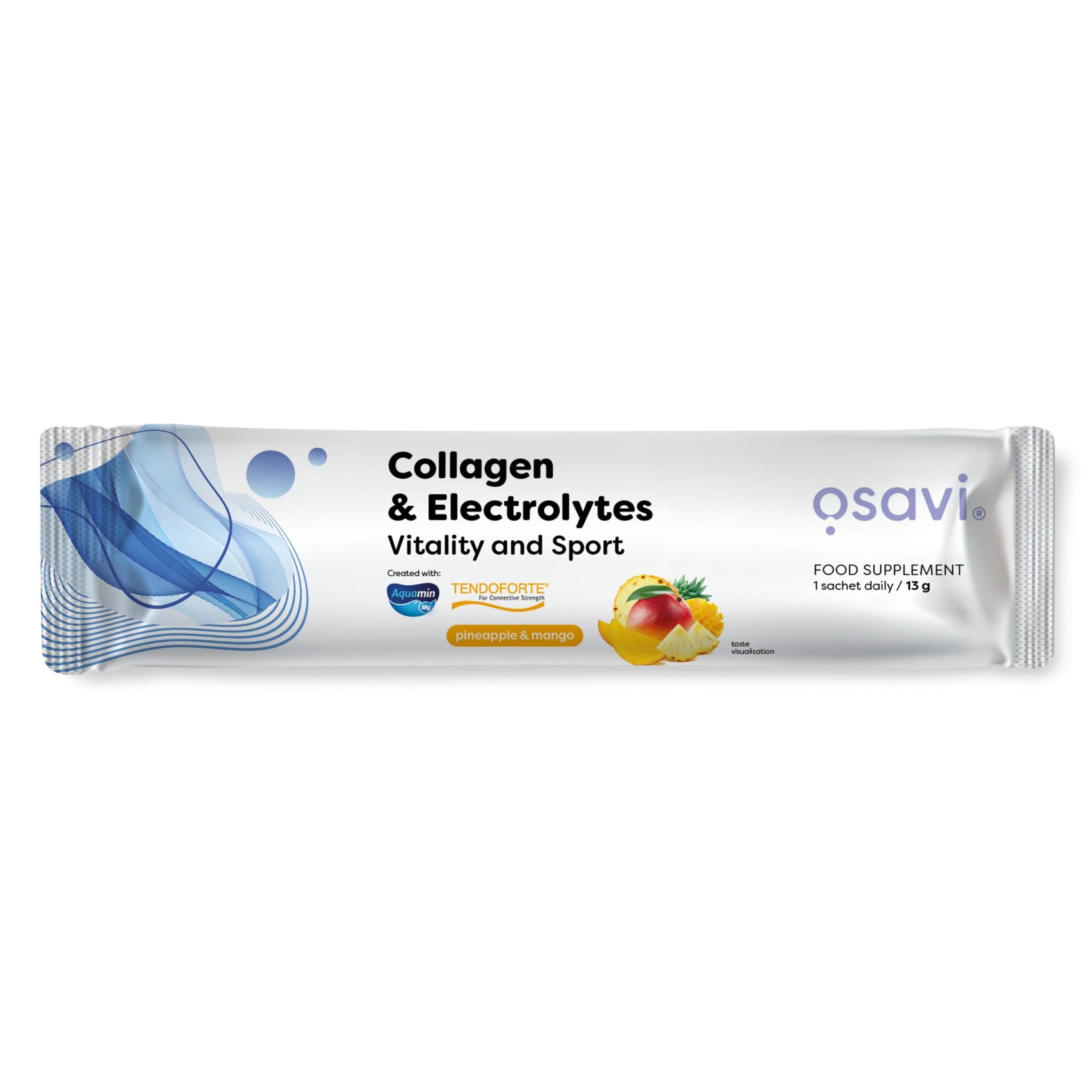 Collagen Electrolytes Vitality and Sport, Pineapple & Mango – 13g (1 serving)
