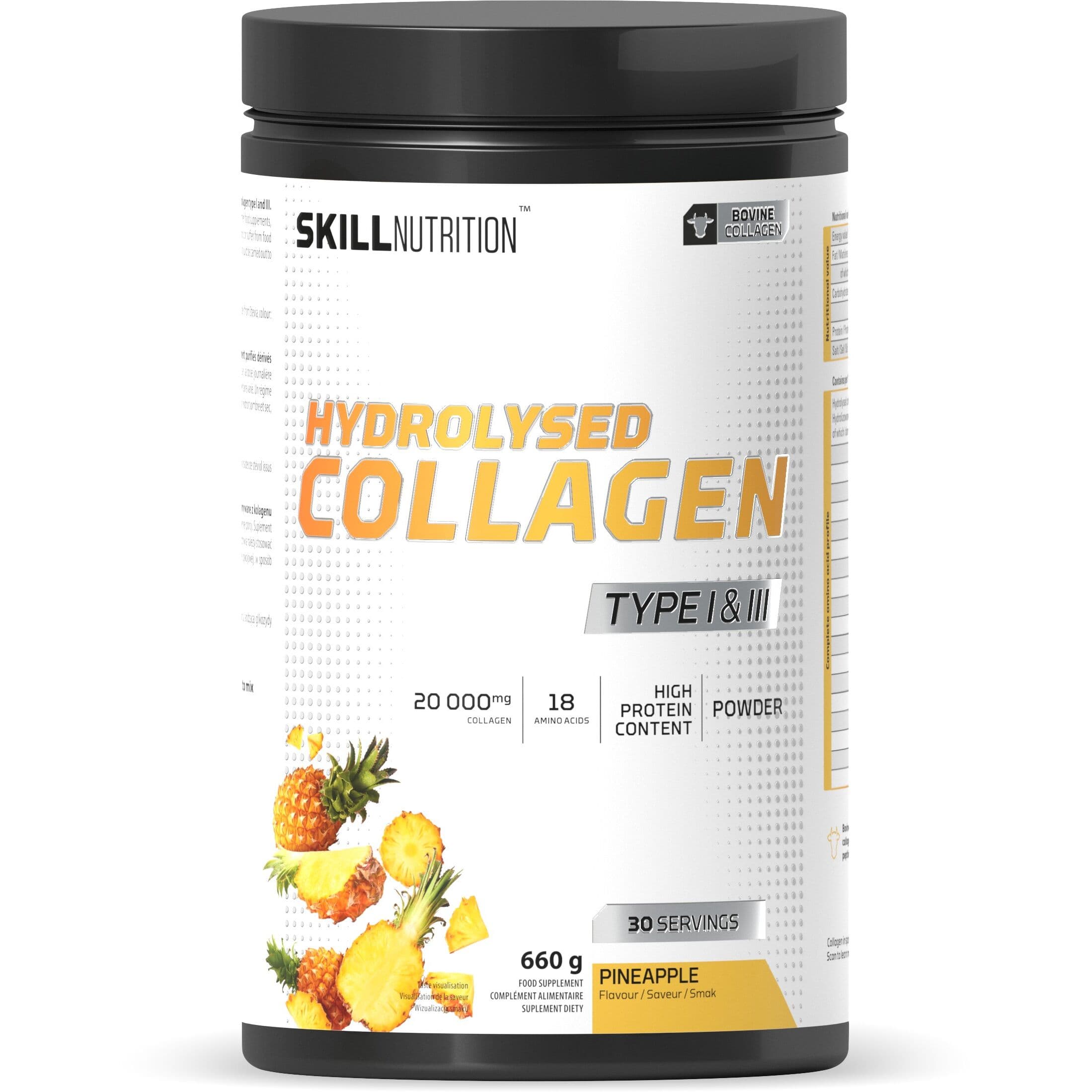 Hydrolysed Collagen Type I & III, Pineapple – 660g