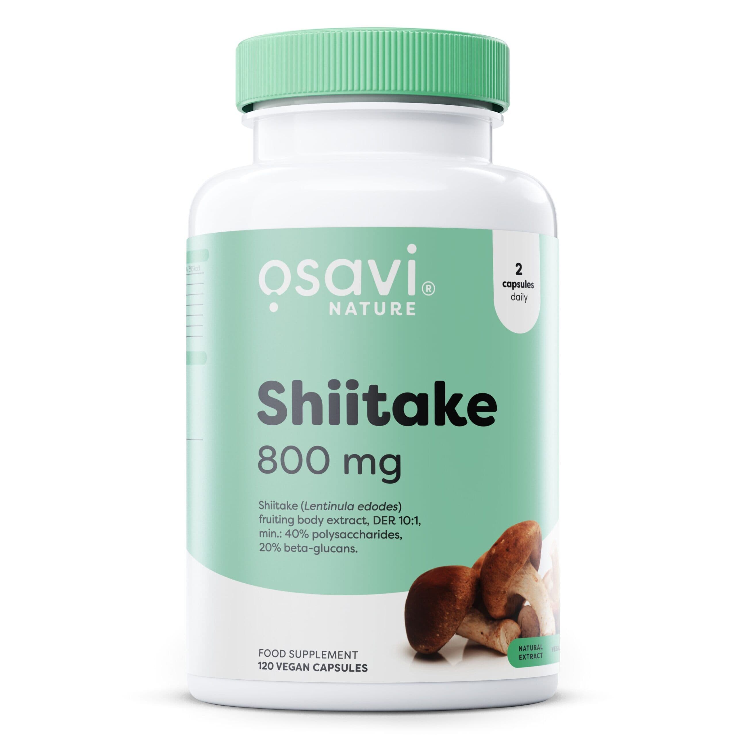 Shiitake, 800mg – 120 vegan caps