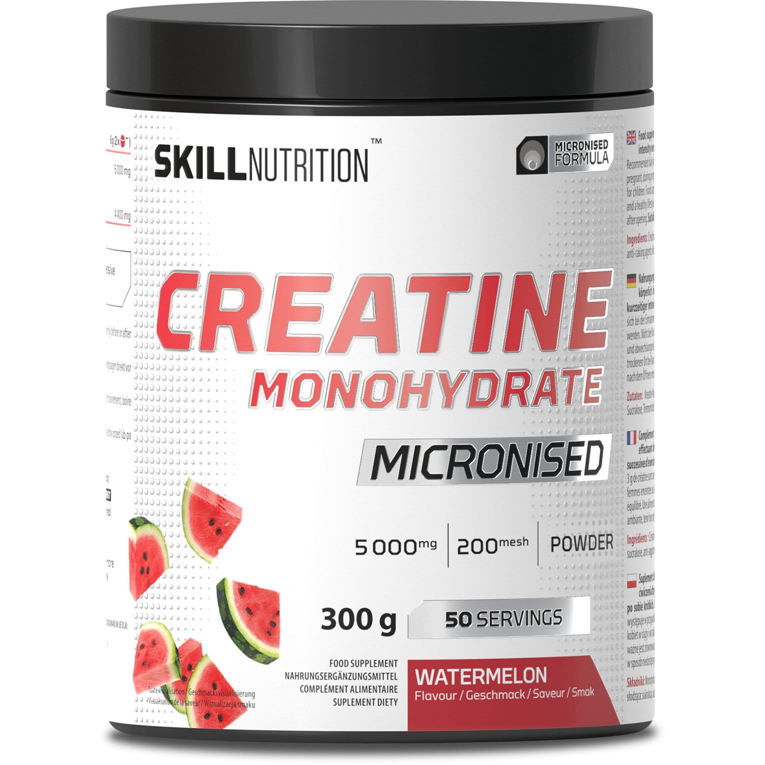 Micronised Creatine Monohydrate Flavoured, Watermelon – 300g