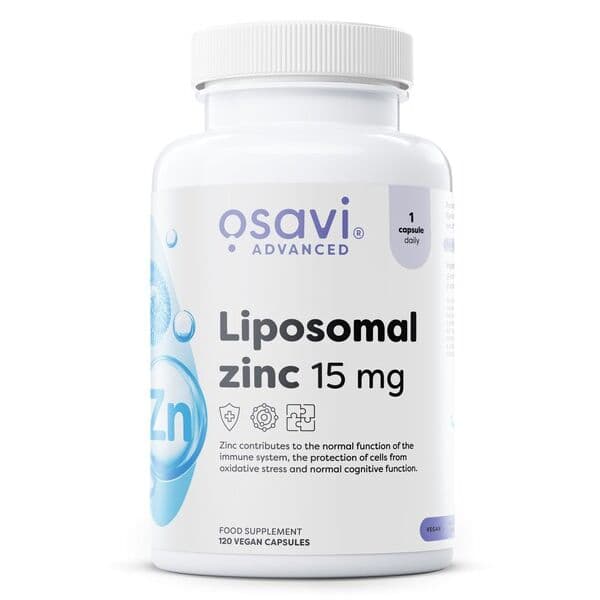 Liposomal Zinc, 15mg – 120 vegan caps