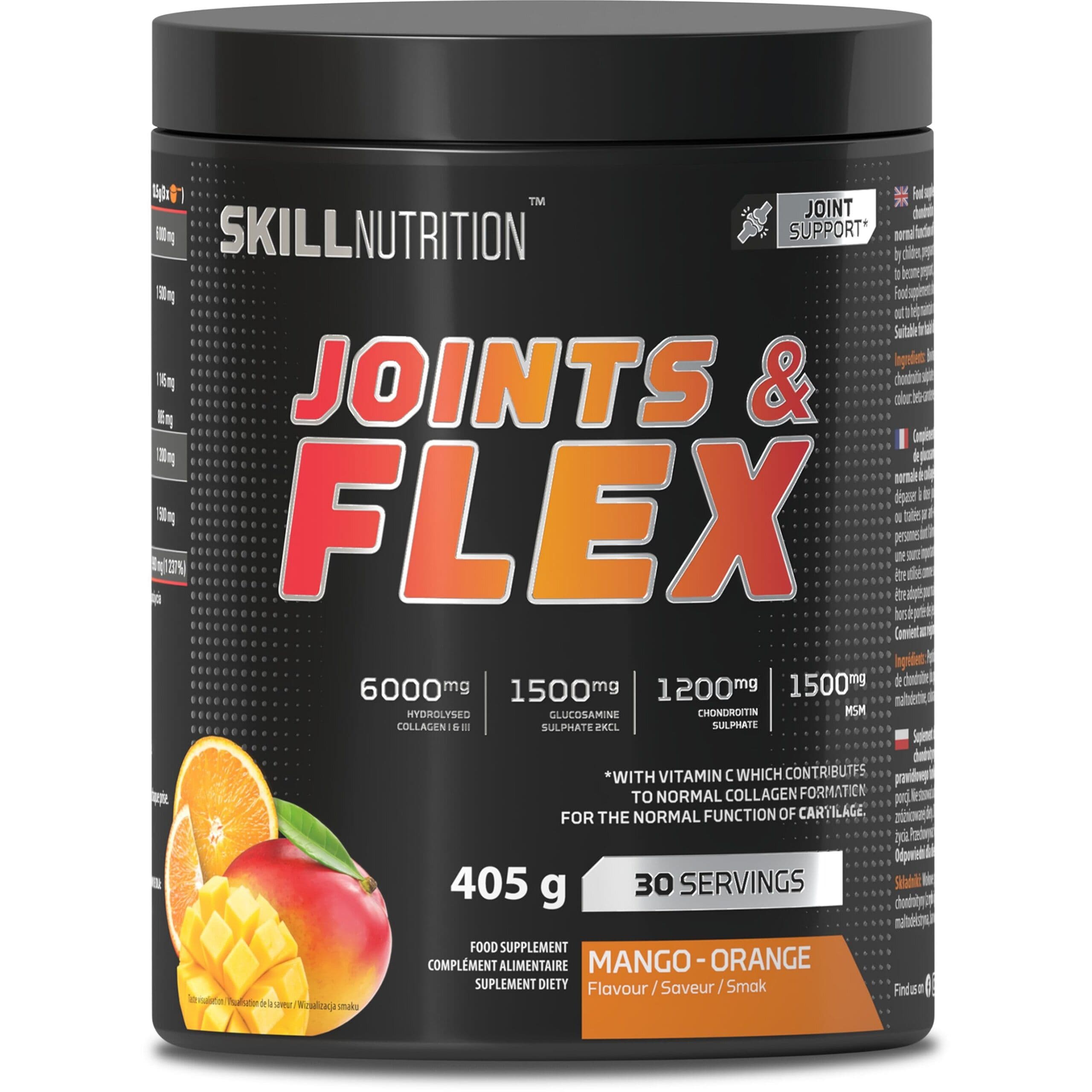 Skill Nutrition - Joints & Flex Powder, Mango-Orange - 405g