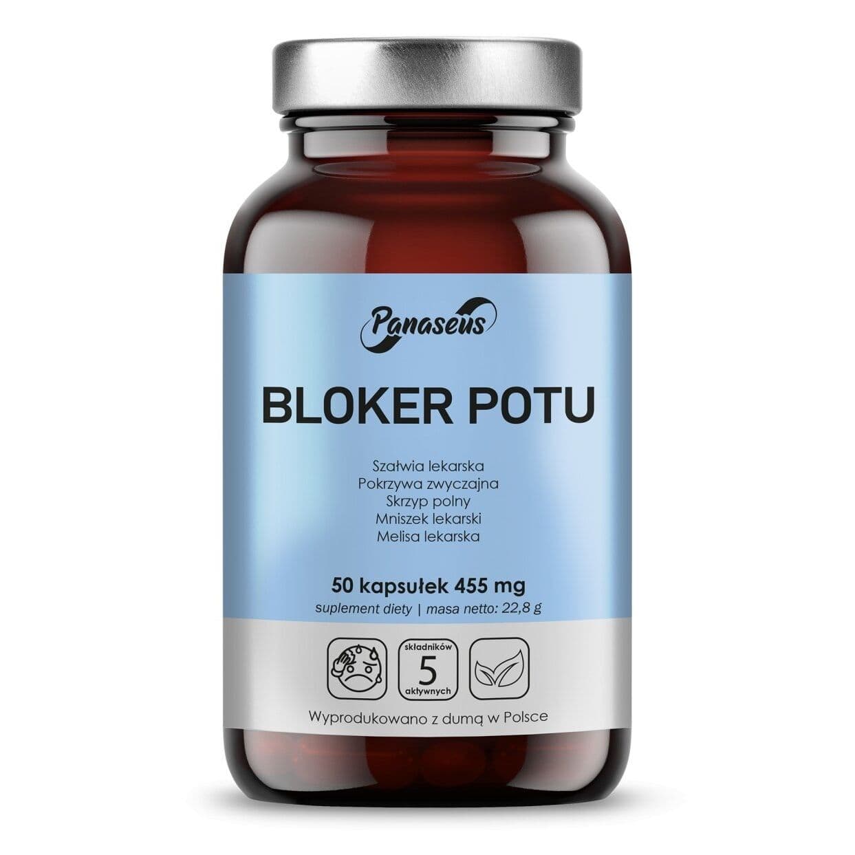 PANASEUS Sweat blocker - 50 kapsler