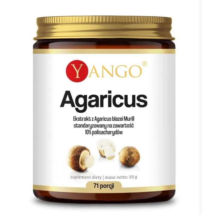 YANGO Agaricus extract – 10% polysaccharides (50 g)