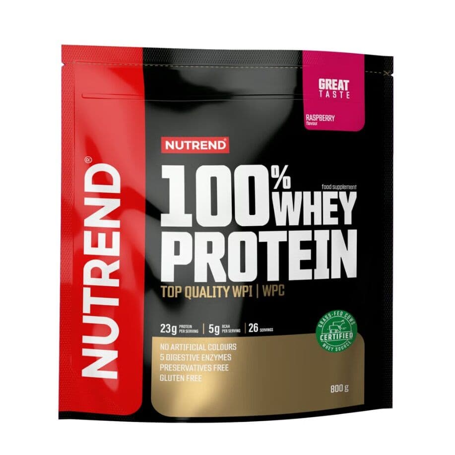 Nutrend – 100% Whey Protein, Raspberry – 800g