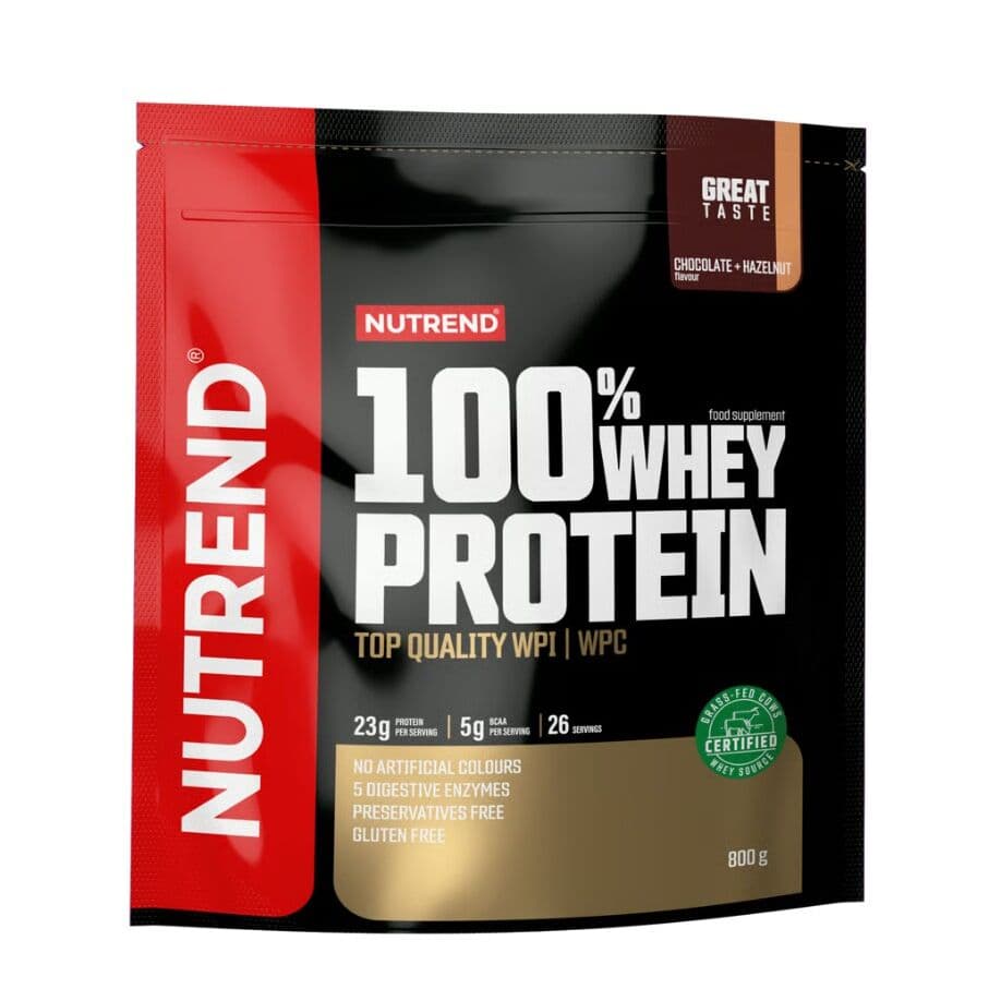Nutrend – 100% Whey Protein, Chocolate & Hazelnut – 800g