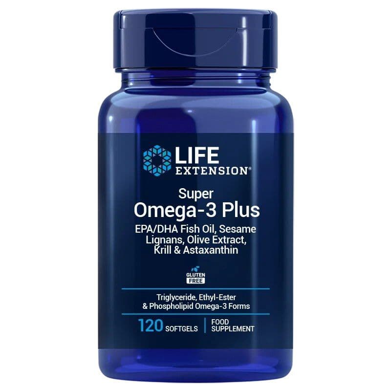 Super Omega-3 Plus EPA/DHA with Sesame, Olive, Krill & Astaxanthin