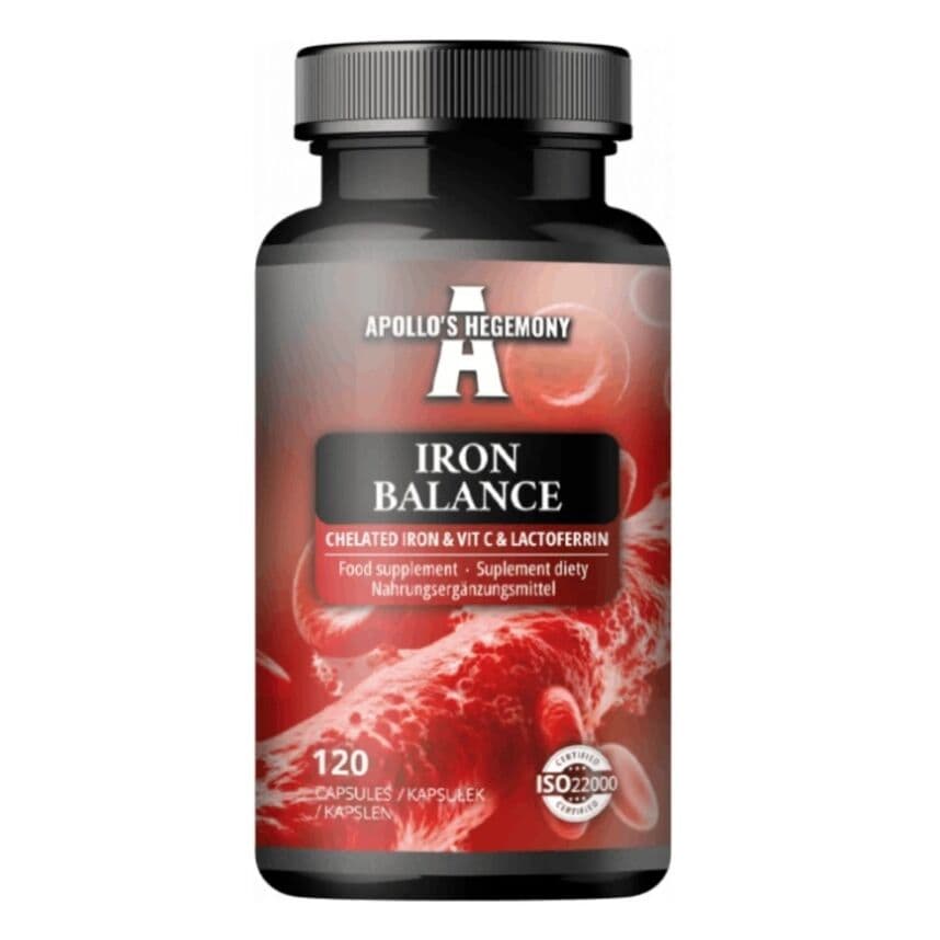 Iron Balance Chelated Iron & Vit C & Lactoferrin – 120 caps