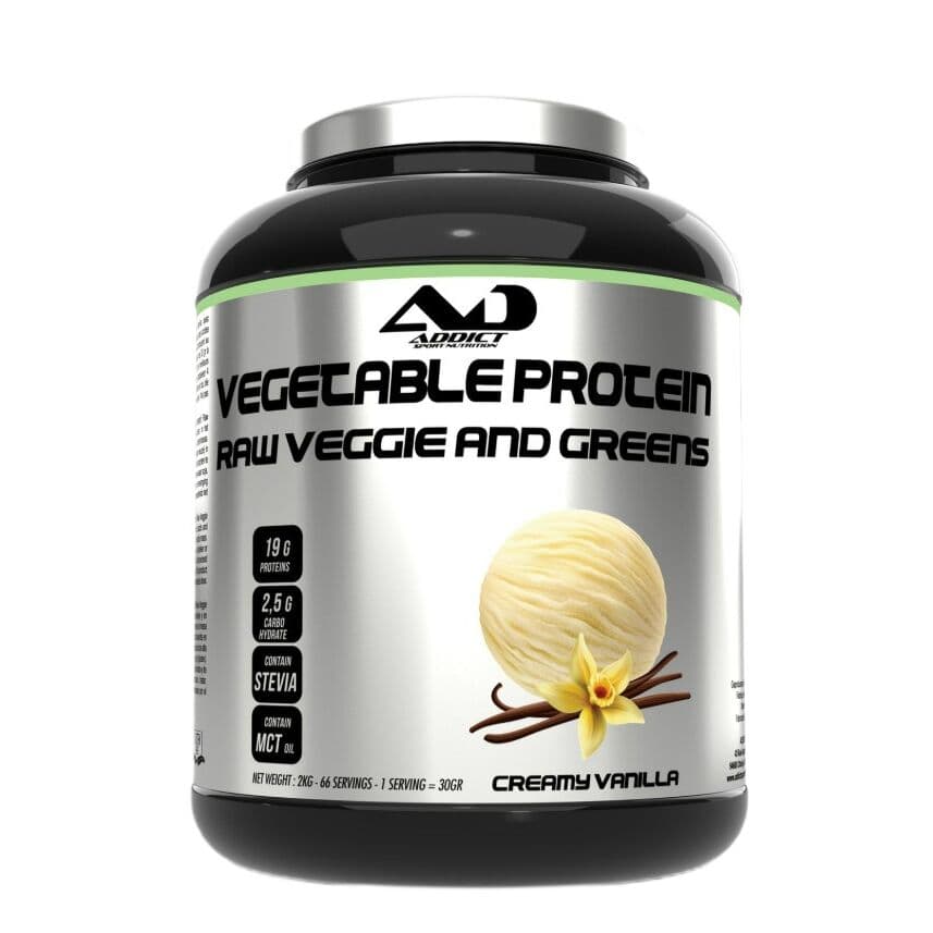 Vegetable Protein Raw Veggie and Greens, Creamy Vanilla – 2000g