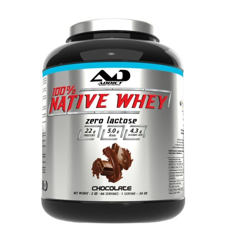 100% Native Whey Zero Lactose, Chocolate – 2000g