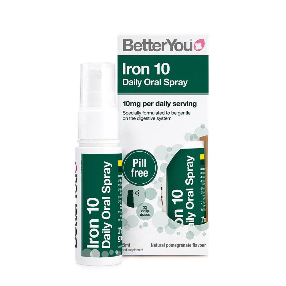 Iron 10 Daily Oral Spray (10mg), Pomegranate – 25 ml