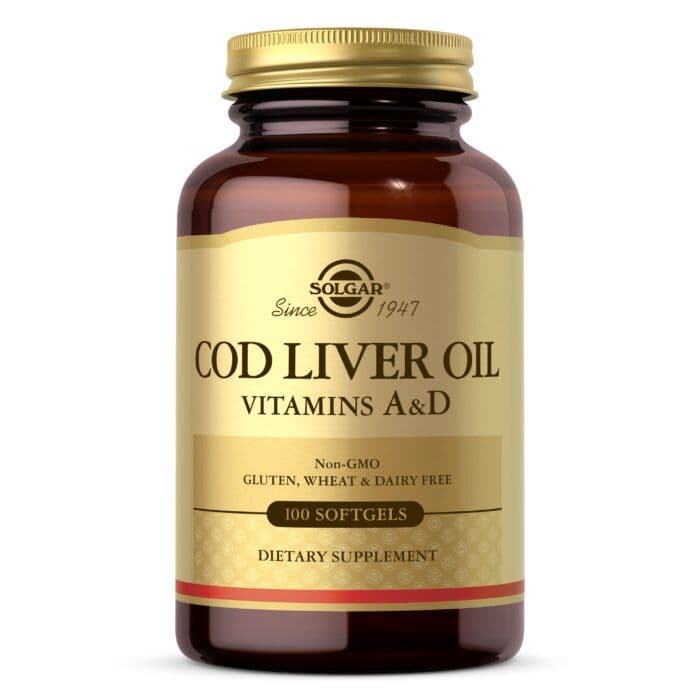 SOLGAR Cod Liver Oil – Vitamins A&D (100 caps)