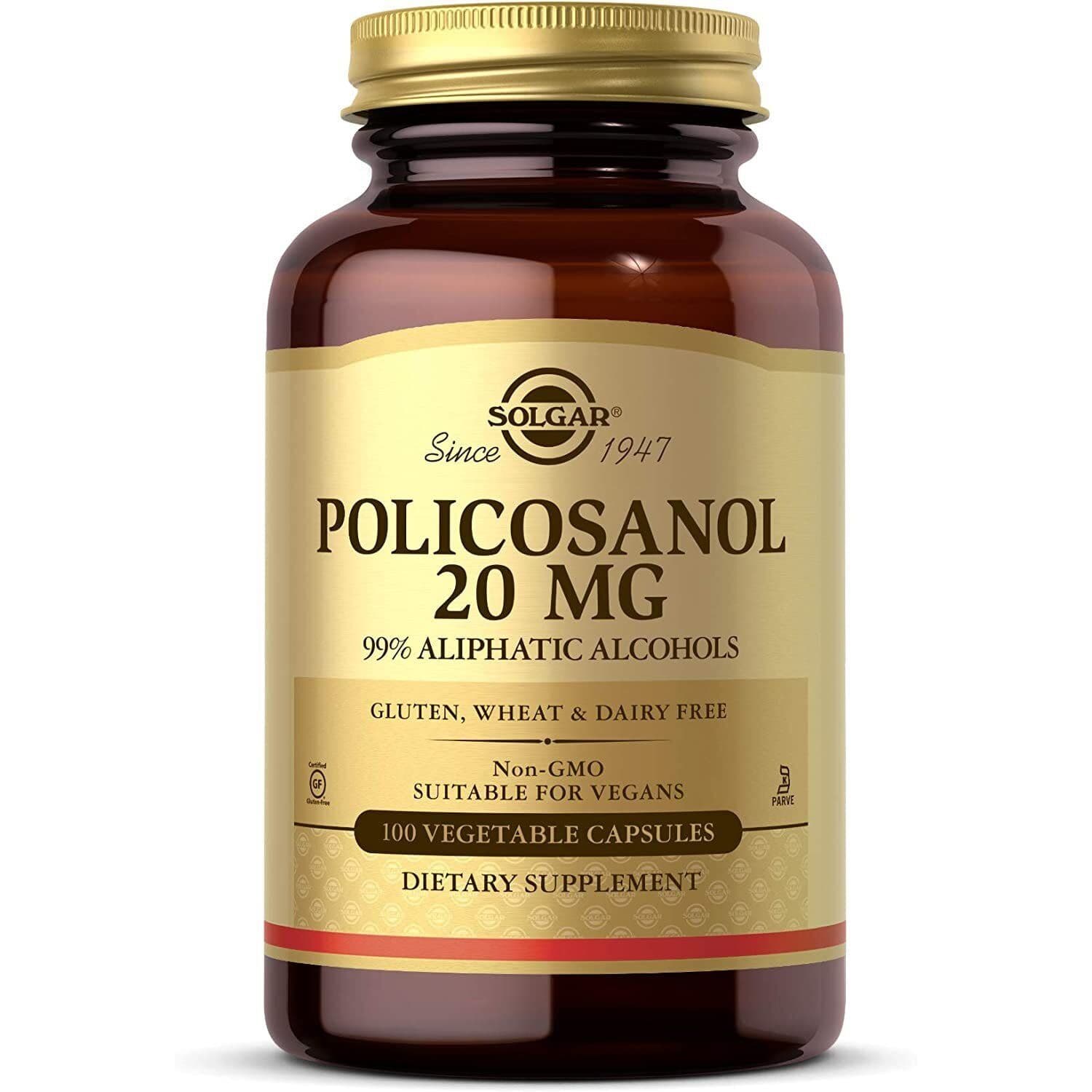 SOLGAR Policosanol 20 mg (100 capsules)