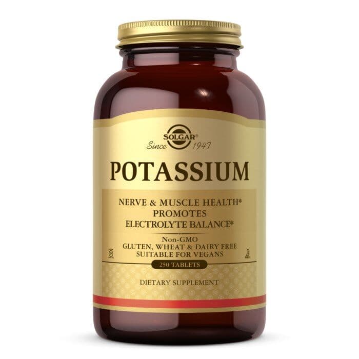 SOLGAR Potassium, 99 mg (250 tabletten)