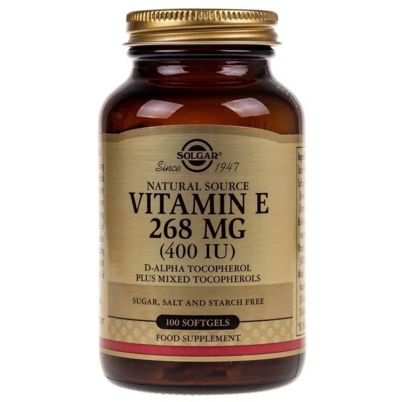 SOLGAR Vitamin E, 400 IU, 268 mg (100 sgels)