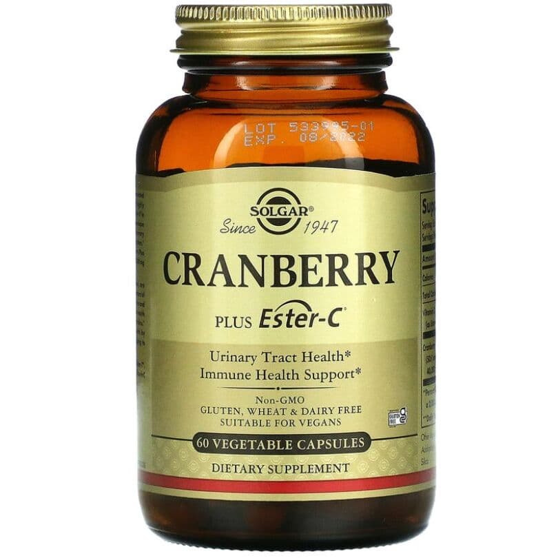 SOLGAR Cranberry plus Ester C (60 capsules)