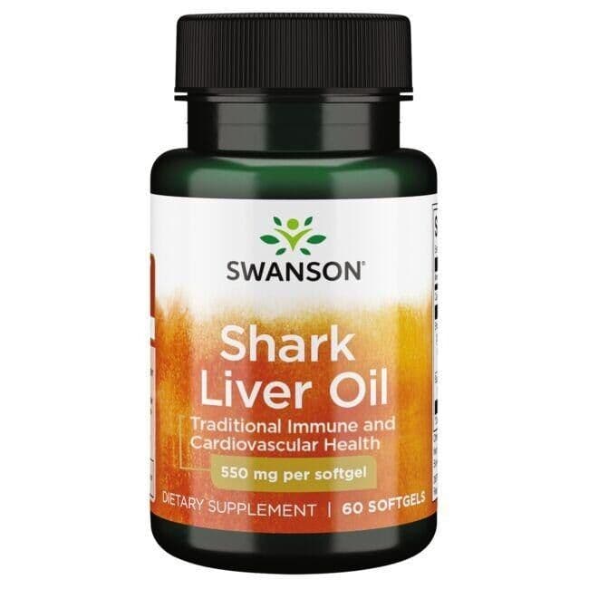 Shark Liver Oil, 550mg – 60 softgels