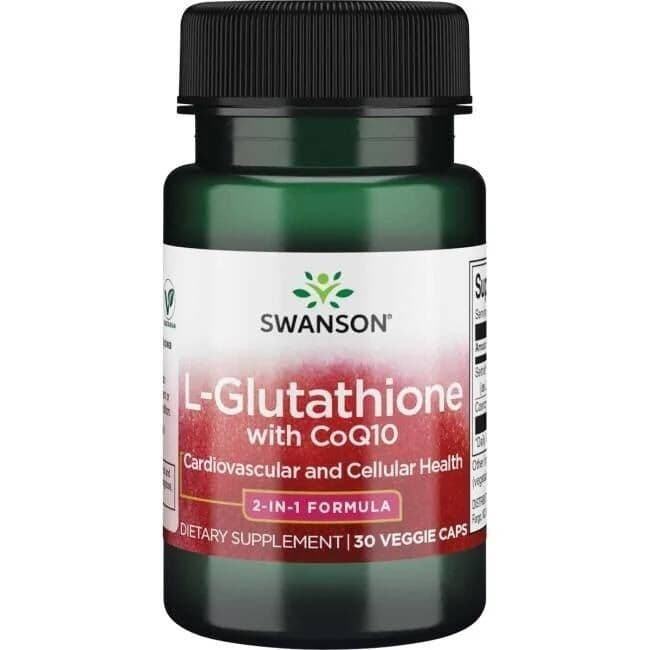 SWANSON L-glutation + koenzym Q10 30kaps