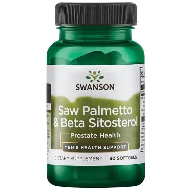 SWANSON Saw Palmetto + Beta-Sitosterol 30 v-capsules