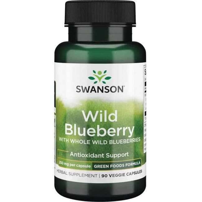 Wild Blueberry, 250mg – 90 vcaps
