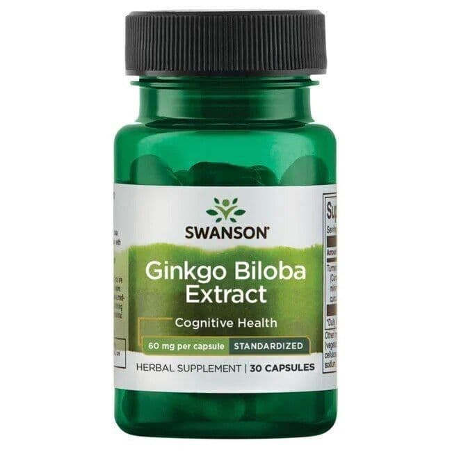 Ginkgo Biloba Extract, 60mg – 30 caps
