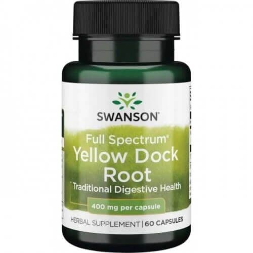 Full Spectrum Yellow Dock Root, 400mg – 60 caps