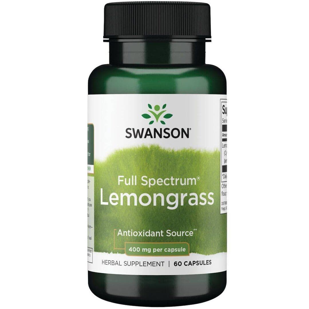 Full Spectrum Lemongrass, 400mg – Swanson – 60 capsules