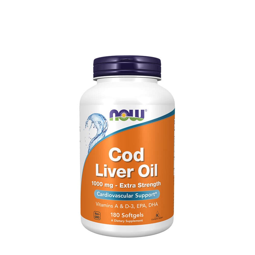 Cod Liver Oil, 1000mg Extra Strength - 180 softgels