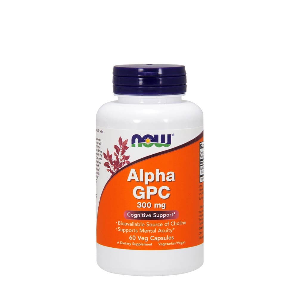 Alpha GPC 300 mg - NOW - 60 veg capsules