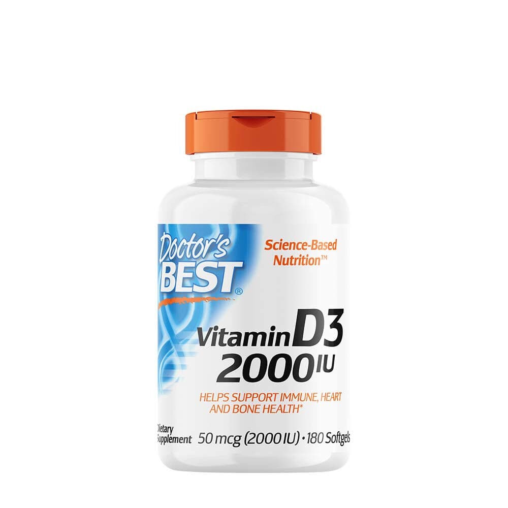 Vitamin D3, 2000 IU – 180 softgels
