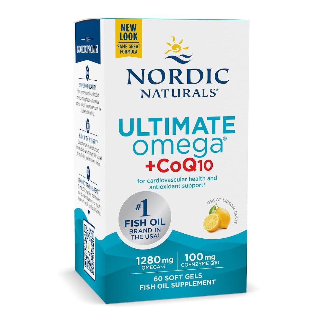 Ultimate Omega + CoQ10, 1280mg Lemon (EAN 768990018909) - 60 softgels
