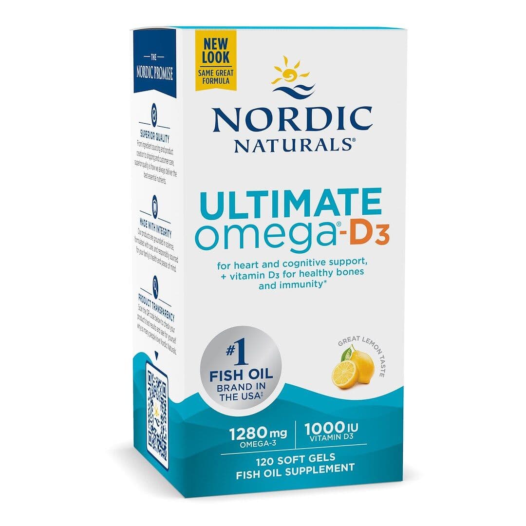 Ultimate Omega-D3, 1280 mg Citron - 120 bløde kapsler