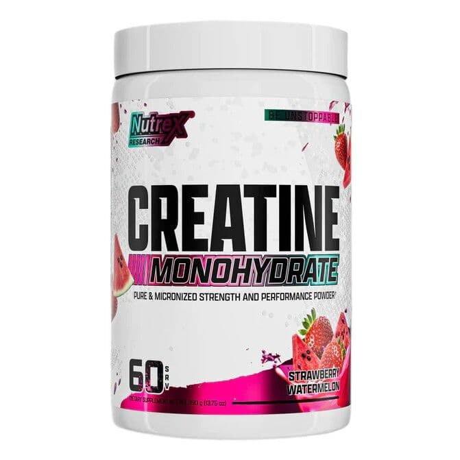 Creatine Monohydrate, Strawberry Watermelon – 390g