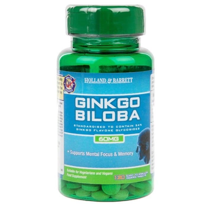 Ginkgo Biloba, 60mg – 120 tabletter