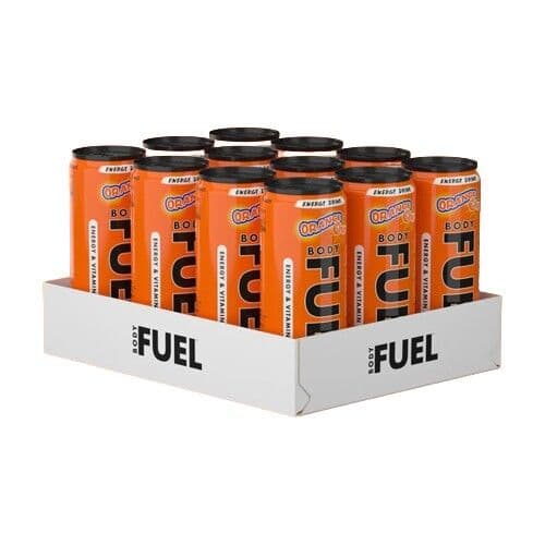 Bodyfuel Energy Cans, Orange – 12 x 330 ml