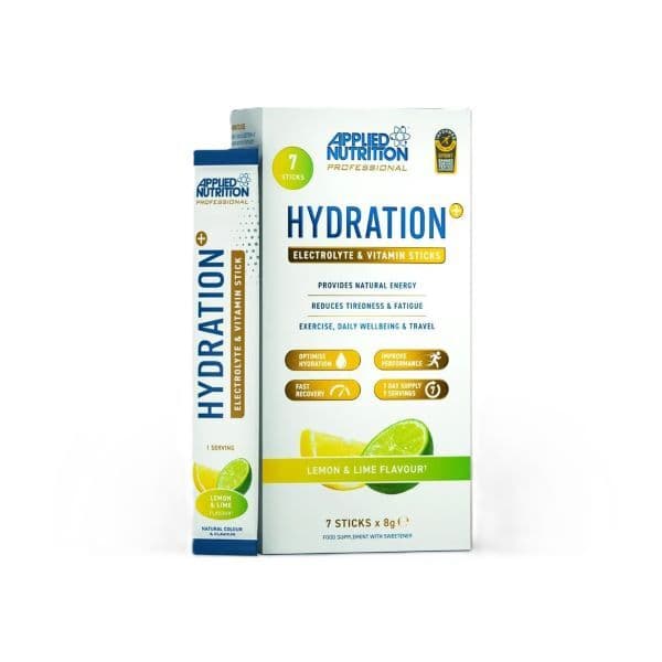 Hydration + Electrolyte & Vitamin Powder Stick Packs, Lemon & Lime – 7 x 8g