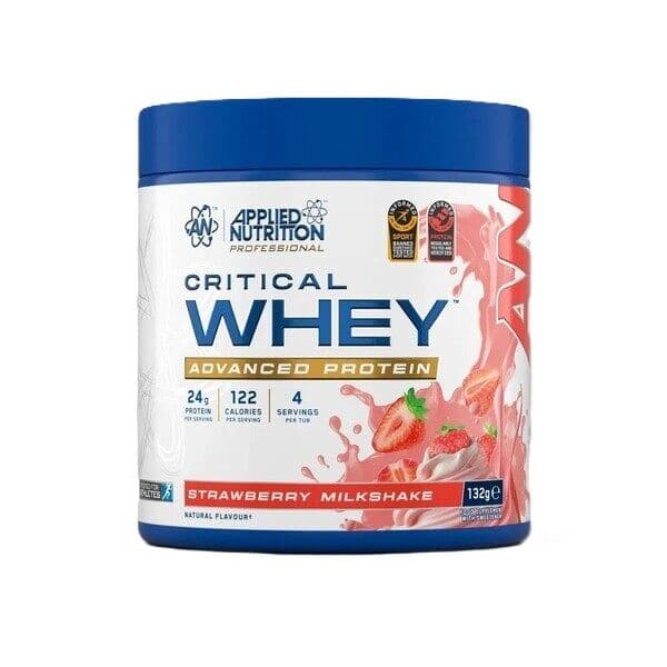 Applied Nutrition - Critical Whey, Strawberry Milkshake - 132g (4 servings)