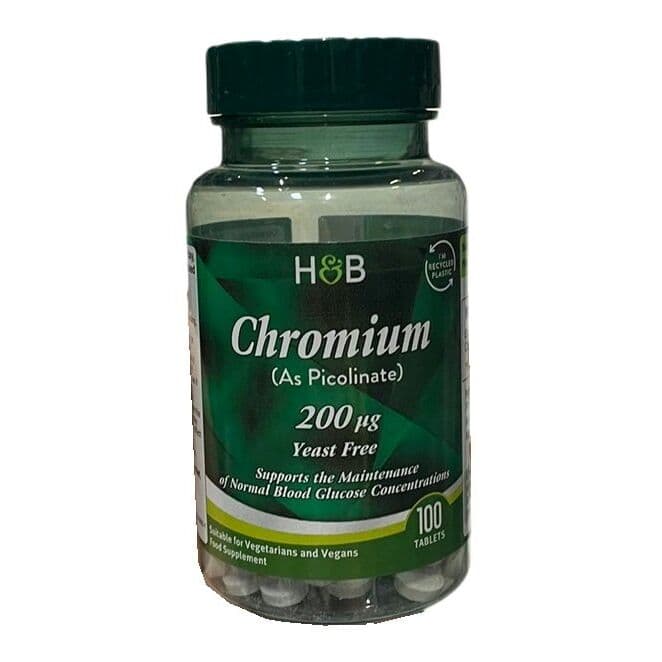 Chromium Picolinate, 200mcg – 100 tabs