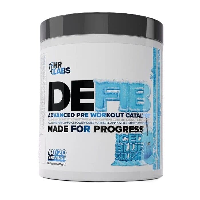 HR Labs – Defib Advanced Pre Workout Catalyst, Iced Blue Slush – 420g