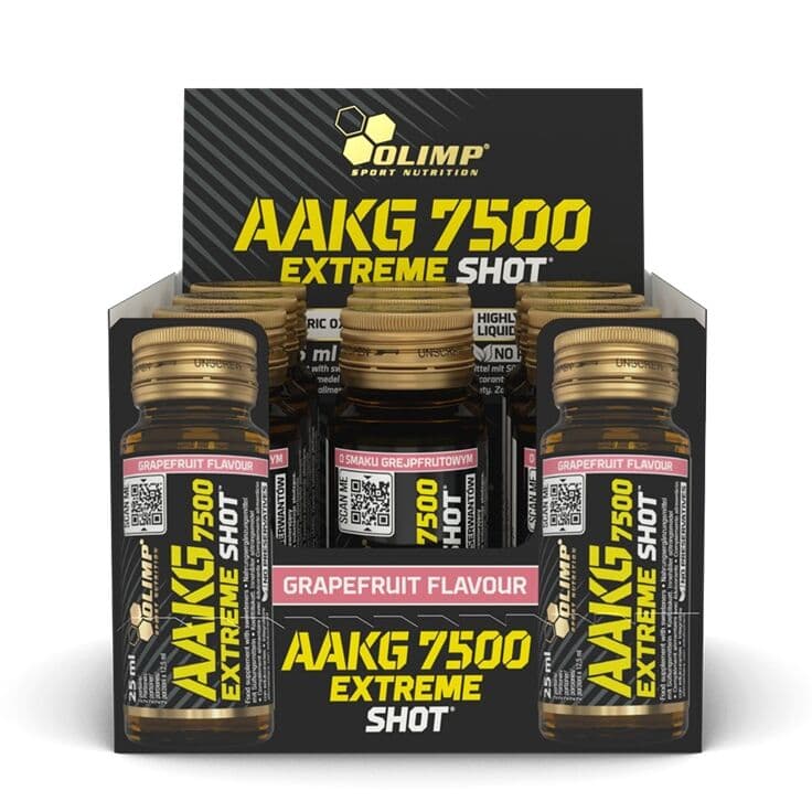 AAKG 7500 Extreme Shot, Grapefruit – Olimp Nutrition | 9 x 25 ml