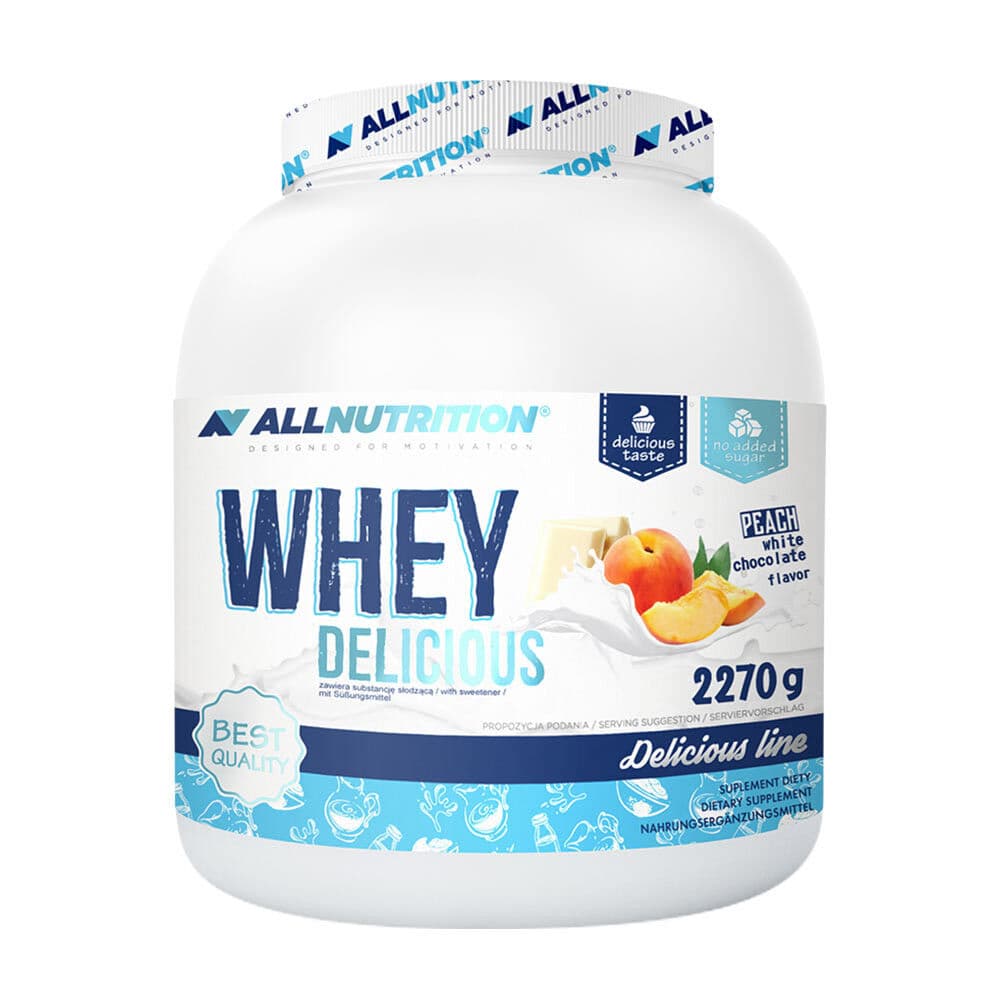 ALLNUTRITION Whey Delicious - 2270 g, White Chocolate with Peach