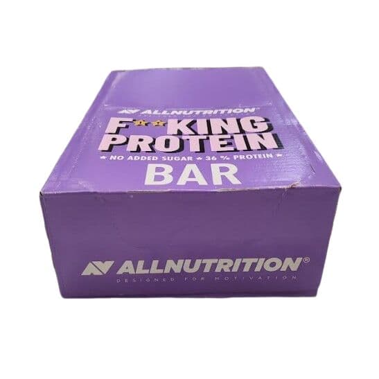 Allnutrition Fitking Protein Bar, Cookie Cream – 15 x 55g